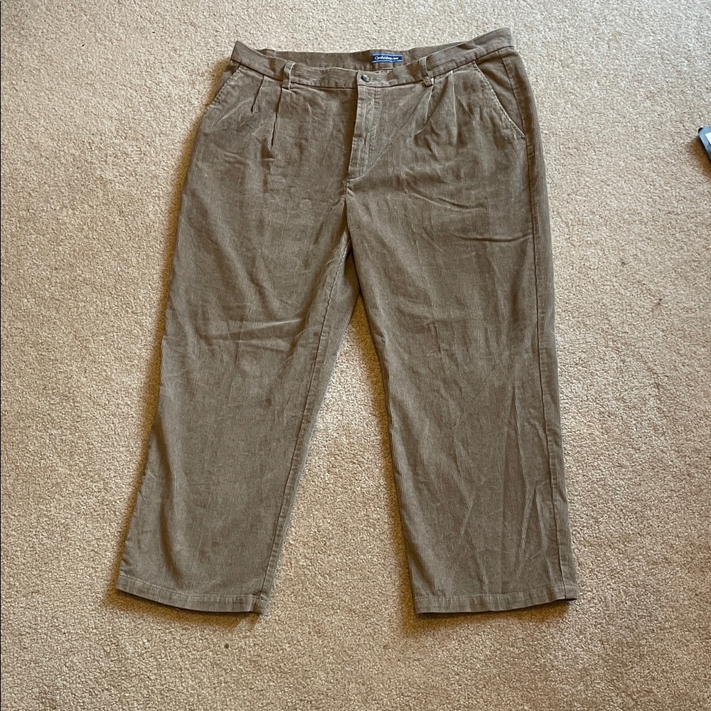Croft & Barrow Tan Corduroy Pants for Men